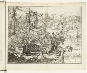 Battaglia di Lepanto, 1571 da Romeyn de Hooghe (attributed to)