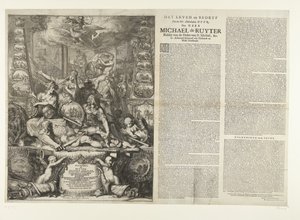 Allegoria sulla morte di Michiel de Ruyter, 1676 da Romeyn de Hooghe