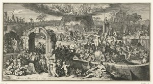 Rappresentazione allegorica con Tabula Cebetis da Romeyn de Hooghe