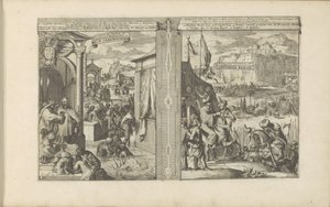 Cerimonie di battesimo; Montagna di Abissinia (Le Indie Orientali e Occidentali e altri luoghi) da Romeyn de Hooghe