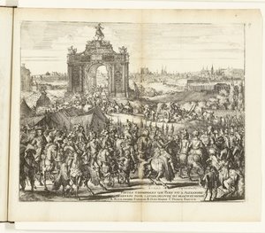 Ingresso trionfale di Farnese dopo la liberazione di Parigi, 1590 da Romeyn de Hooghe