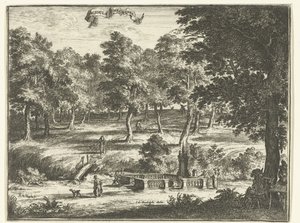Paesaggio con la fonte 