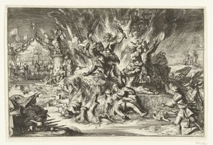 Guerra e tirannia affliggono i Paesi Bassi da Romeyn de Hooghe