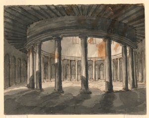 Scenografia, Interno di un edificio circolare da Romolo Achille Liverani