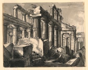 Scenografia, Rovine del Tempio da Romolo Achille Liverani