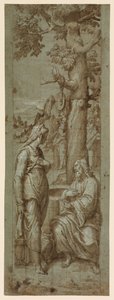 Cristo e la donna di Samaria da Romulo Cincinnato