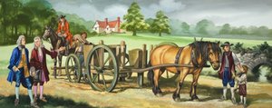 I giorni di Daniel Defoe (1660-1731) (gouache su carta) da Ron Embleton