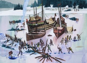 Icebound (guazzo su carta)
