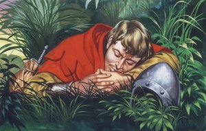 Cavaliere a riposo da Ron Embleton