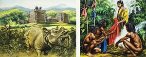 Marco Polo in Sumatra (gouache on paper) da Ron Embleton