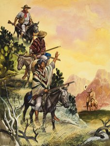 Messico (gouache su carta) da Ron Embleton