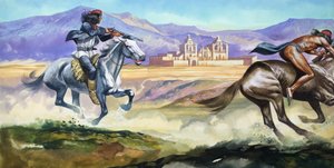 Nativi americani (guazzo su carta) da Ron Embleton
