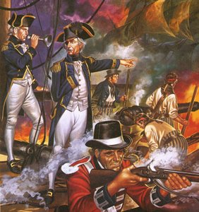 Nelson nella battaglia di Trafalgar