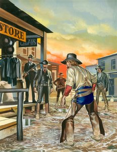Sparatoria nel selvaggio West da Ron Embleton