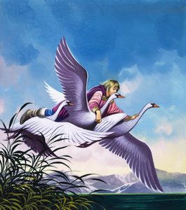 Le mele magiche (gouache su carta)