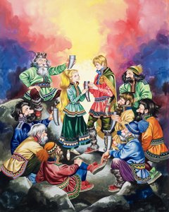 Il segreto dei Troll (gouache su carta)