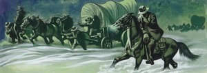 Carovana invernale (guazzo su carta) da Ron Embleton