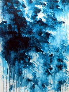 Astrazione blu intenso da Ron Halfant