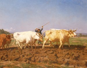 Aratura nel Nivernais (dettaglio) da Rosa Bonheur