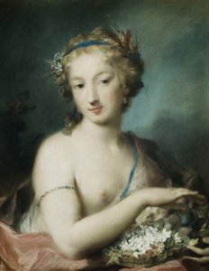Flora, mezzo busto, con prugne da Rosalba Giovanna Carriera