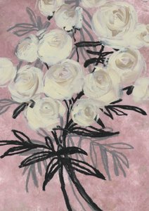 Rose bianche astratte da Rosana Laiz Blursbyai