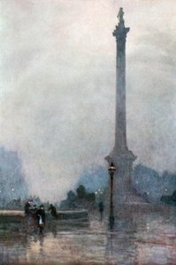 La Colonna di Nelson nella nebbia