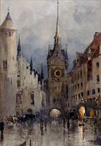 Scena di strada a Monaco