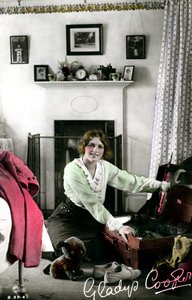 Gladys Cooper 1888-1971, attrice inglese, inizio XX secolo da Rotary Photo
