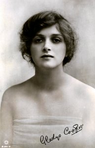 Gladys Cooper 1888-1971, attrice inglese, inizio XX secolo