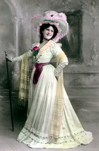 Zena Dare, attrice inglese, 1906 da Rotary Photo
