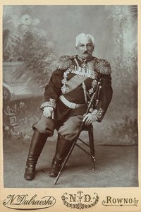 Generale Konstantin Pavlovich Prezhbyano 1840-1905, 1888 da Rowno . Photo studio N. Dubravski