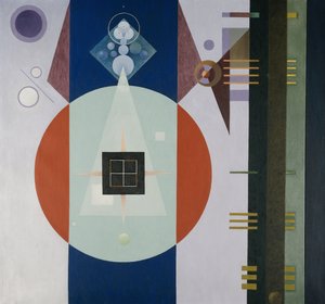 Quadrato scuro da Rudolf Bauer