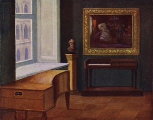 Il clavicembalo di Mozart (a destra) e il pianoforte di Hugo Wolf (a sinistra) nel Museo della Città di Vienna