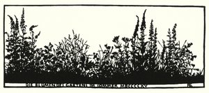 Pagina da Hausliches Leben, silhouette di Rudolf Koch da Rudolf Koch