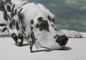 Fermare il cane poliziotto