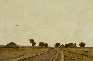 Paesaggio olandese con fattorie da Rudolf Ribarz