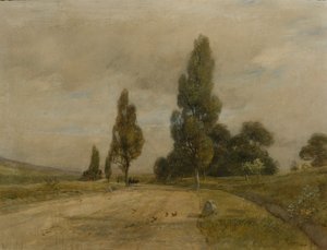Strada vicino a Deutsch-Altenburg ai piedi del Monte dei Turchi da Rudolf Ribarz