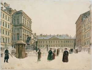 Il Nuovo Mercato a Vienna da Rudolf von Alt