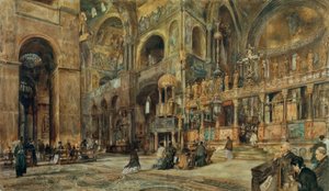 Interno della Basilica di San Marco a Venezia