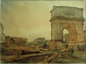 Arco di Tito a Roma da Rudolf von Alt