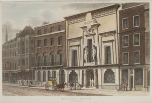 Vista del Museo Bullocks, meglio conosciuto come la Sala Egiziana, su Piccadilly, 1815 (acquatinta)