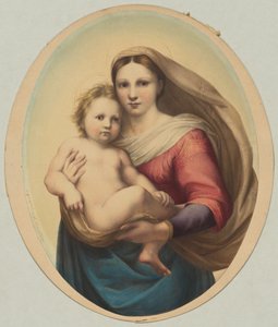 Copia della Madonna Sistina di Raffaello da Rudolph Geudtner