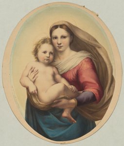 Copia della Madonna Sistina di Raffaello, XIX secolo da Rudolph Geudtner