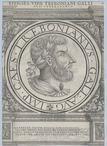 Imperatore romano Treboniano Gallo da Rudolph Wyssenbach