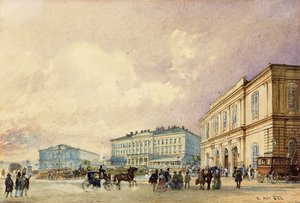 La Stazione Sud, Vienna; Der Südbahnhof, Wien da Rudolf von Alt