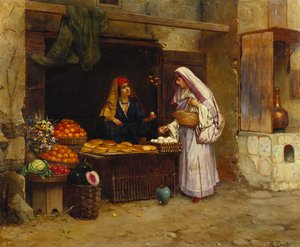 La bancarella del mercato da Rudolphe Ernst