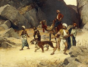 La caccia alla tigre, 1896 da Rudolphe Ernst