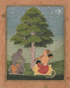 Kedar Ragini: Foglio da una serie ragamala Ghirlanda di Modi Musicali, ca. 1690-95