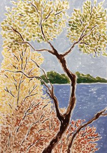 Paesaggio autunnale sul lago da Rushati Chowdhury