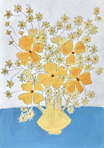 Natura morta giallo brillante da Rushati Chowdhury